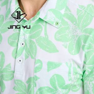 Camisetas de Golf con Estampado Floral Personalizado de Alta Calidad, Camisetas Polo de Rendimiento para Hombre 100% Poliéster, Fabricación de Camisetas - Product Image 3