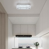 Plafonnier nordique de personnalité ovale simple chambre Restaurant Licht éclairage en cristal créatif