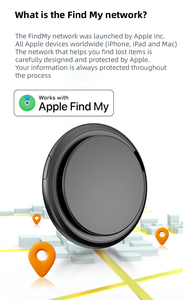 Localizador Inteligente AirTag Impermeable, Dispositivo Antipérdida con Alarma Luminosa y Control Remoto, Compatible con la App Find My para iPhone, Carcasa de Plástico - Product Image 2