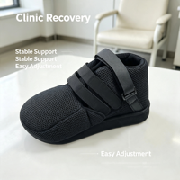Chaussure post-opératoire médicale de haute qualité à bout fermé avec protection d'orteil amovible, en maille, à scratchs, avec cale en EVA, pour la récupération des blessures à l'orteil et des hallux valgus
