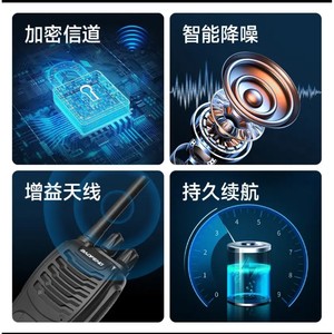 Talkie-walkie Baofeng 2800mAh IP54 résistant à la poussière, communication longue portée pour utilisation en extérieur - Product Image 4