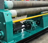Cintreuse de métal à 3 rouleaux, machine mécanique de cintrage de tôles / plaques en acier inoxydable