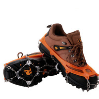 Crampons à glace universels 12 dents antidérapants pour chaussures de sécurité, en TPE et acier inoxydable