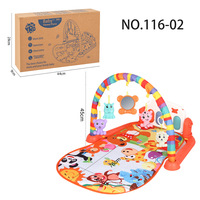 Tapis de jeu multifonctionnel pour bébé de 0 à 1 an, tapis de jeu d'activité, de sommeil et de jeu, tapis de jeu de puzzle, support de fitness, piano à pédales