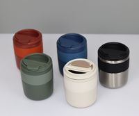 Gobelet isotherme en acier inoxydable avec logo personnalisé, fond en caoutchouc, petit format, portable, pour café, bouteille d'eau de bureau, tasse à boire sous vide