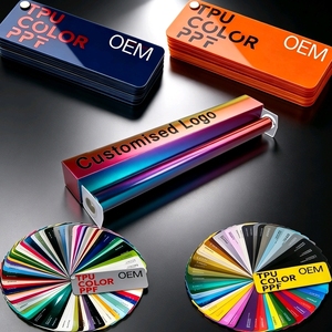 Film de protection de peinture (PPF) noir brillant en TPU auto-cicatrisant, hydrophobe, anti-rayures, anti-UV, longue durée, effet brillant profond pour vinyle. - Product Image 2