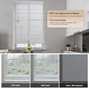 Tende veneziane in alluminio di alta qualità senza fili tipo C tende tende persiane-categoria di prodotto durevole - Product Image 3