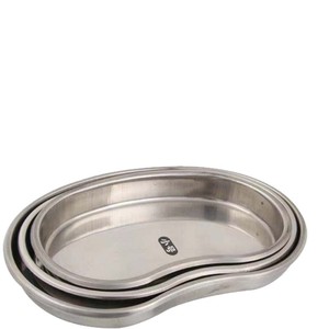 Plateaux de stérilisation dentaire incurvés en forme de rein en acier inoxydable 304 épaissi (tailles grande, moyenne et petite), résistants à l'iode - Product Image 2