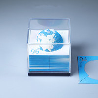 Calendrier Terre 2024 Design créatif 3D Calendrier Terre Bloc-notes Mois Planificateur Sculpture 3D