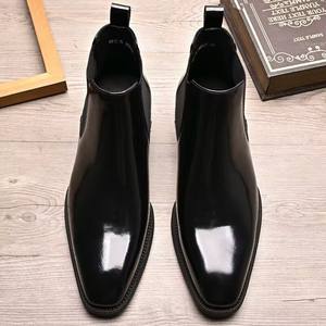 Zapatos formales de hombre de cuero genuino hechos a mano, de nuevo estilo, a la moda, con tacones bajos, cómodos y casuales, hechos a medida. - Product Image 3