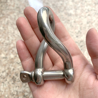 Acier inoxydable de qualité marine 90 ° forme torsadée goupille à vis ancre bateau/voilier levage gréement fermoir pour la voile et l'exploitation minière