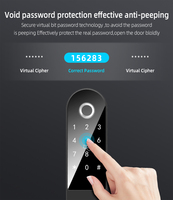 Verrouillage intelligent Easlock Serrure intelligente numérique à empreinte digitale pour la maison intelligente Tuya TTlock Serrure de porte intelligente