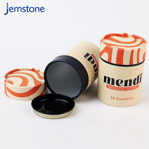 Boîte d'emballage cylindrique en carton kraft pour bonbons, personnalisable, recyclable, de qualité alimentaire, pour poudre de protéines, tube en papier - Product Image 3