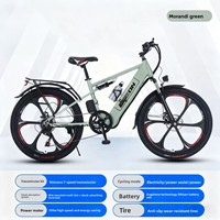 Bicicleta Eléctrica de Montaña para Jóvenes Urbanos con Motor sin Escobillas de 350W en el Buje Trasero, Batería Oculta y Frenos de Disco Dobles