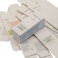 Emballage spécial texturé pliable de luxe de haute qualité avec insert produit de beauté cosmétique vernis à ongles huile papier kraft boîte à cartes