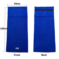 Serviette de sport en microfibre personnalisée à séchage rapide de qualité pour adultes avec technique de tissage à fermeture éclair