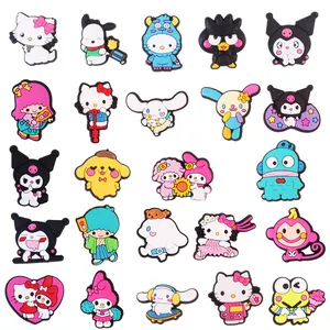 Wholesale children holiday gift 2023 new arrival cute cartoon character series pvc shoe charms decorate nurse shoes accessories