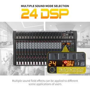 มิกเซอร์<span class=keywords><strong>เสียง</strong></span>ระดับมืออาชีพ 16 แชนแนล ดีไซน์ใหม่ อุปกรณ์สตูดิโอ ดีเจ ไมโครโฟน <span class=keywords><strong>ขยาย</strong></span><span class=keywords><strong>เสียง</strong></span> เอฟเฟค<span class=keywords><strong>เสียง</strong></span>ก้อง ไฟวิดีโอ - Product Image 6