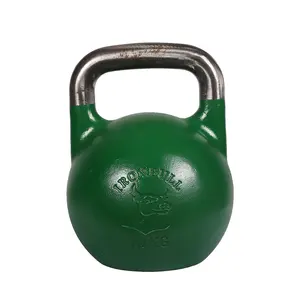 Nuovo elenco buon prezzo Home Professional Fitness esercizio allenamento della forza Kettlebell da competizione con manico in acciaio inossidabile