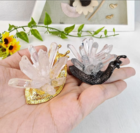 Ornement artisanal DIY en pierre brute de cristal naturel, barre de quartz blanc en forme d'escargot, pour la maison, le bureau, les mariages et les anniversaires, transfrontalier