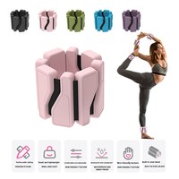 Gelang Pemberat Pergelangan Tangan dan Kaki Silikon yang Dapat Disesuaikan, Magnetik, Tahan Air untuk Kebugaran di Rumah, Gym, Yoga, Pilates, dan Latihan