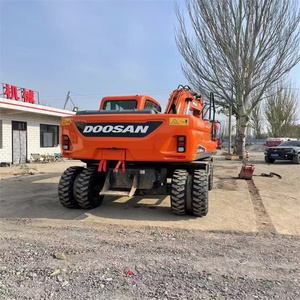 Excavadora de ruedas Doosan de Corea original, excavadora pequeña de 15 toneladas dh150 dh150w dh210, excavadoras usadas en buenas condiciones - Product Image 4