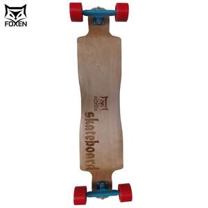 Patineta <span class=keywords><strong>Longboard</strong></span> Foxen Completa Personalizada de Madera de Arce con Cinta Antideslizante de 42 Pulgadas para Bailar y Deslizarse - Product Image 4