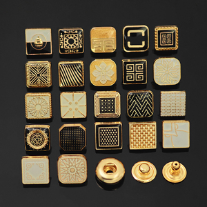 Kunshuo nút nhà máy quần áo Áo sơ mi thương hiệu tùy chỉnh mô hình logo abaya thobe kim loại 4 phần Snap nút cho thobe người đàn ông quần áo - Product Image 6