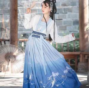 Ecowalson Hanfu <span class=keywords><strong>ชุด</strong></span>จีนหรูหรา, <span class=keywords><strong>ชุด</strong></span>เต้นรำแบบดั้งเดิมชุดเจ้าหญิงสีม่วง - Product Image 4