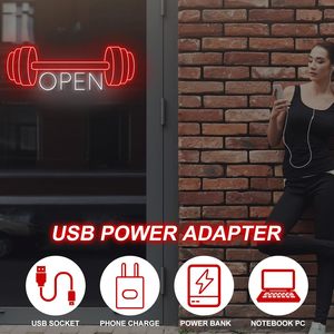 Gym Open Letreros Neon LED indoor hanging ambient light shop <b>sign</b> wall decoration light entrance indicator light luminous <b>sign</b> - Product Image 4