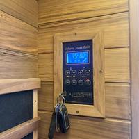 Sauna à vapeur sèche individuelle extérieure en cèdre rouge canadien, cabine de sauna infrarouge lointain