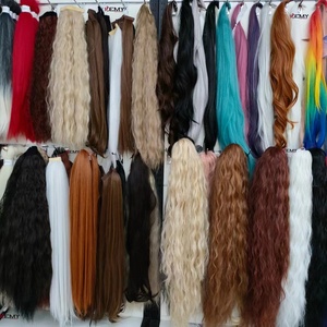 Extensions <span class=keywords><strong>de</strong></span> queue <span class=keywords><strong>de</strong></span> <span class=keywords><strong>cheval</strong></span> KEMY en cheveux synthétiques doux et teints, résistantes à la chaleur, avec cordon <span class=keywords><strong>de</strong></span> serrage pour femmes - Product Image 2