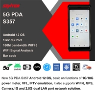 SENTER S357 PDA de prueba de telecomunicaciones 5G con puerto LAN 2.5G para pruebas de velocidad, OPM, VFL, IPTV, GPS, analizador Wifi 6, PDA 5G