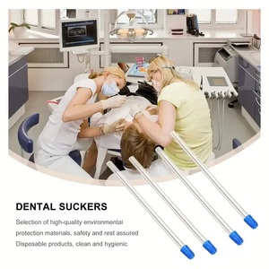 100 pièces/sac - Ejecteurs de salive dentaires jetables - Tubes d'aspiration pour soins bucco-dentaires et usage interdentaire - Product Image 5