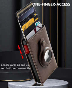 Смарт-Кошелек из ПУ кожи с защитой от потери - Product Image 1