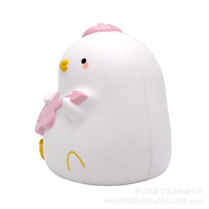 Cute Duck Shape Silicone <b>Squishy</b> Toy With Guitar Soft Stress Relief Promotional Gift - Product Image 4