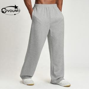 YOUMI Servizio Personalizzato OEM <span class=keywords><strong>Pantaloni</strong></span> Sportivi Casual <span class=keywords><strong>in</strong></span> Poliestere/Cotone Elasticizzato a Gamba Dritta per <span class=keywords><strong>Uomo</strong></span> - Product Image 1