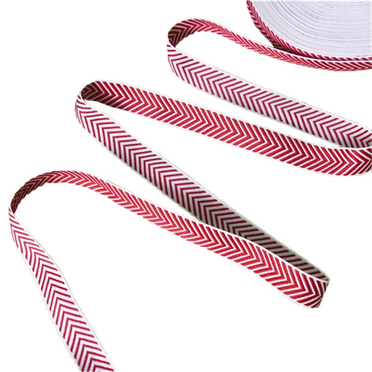 Custom Printed Fashion Quality Fabric Woven Color Polyester Webbing for Garments
