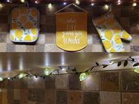 Guirlandes lumineuses LED en forme de citron pour chambre à coucher, jardin, fête, mariage, pub, lumières féériques imperméables (8 modes), lumières de décoration festives