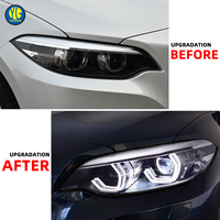 YU GUANG lampu depan LED BMW 2 Series, F22 220i 225i 2014-2021 Upgrade LED siang hari lampu proyektor DRL
