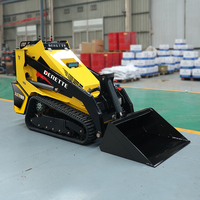 Minipala cingolata compatta diesel Derette V1000 Pro EPA XC1100 con benna a grappolo per edilizia agricola