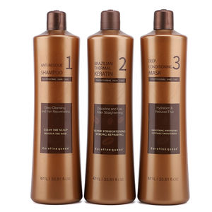 Set Perawatan Rambut Shampoo Bebas Formaldehida Keratin Smoothing Straightening Perawatan Rambut Keratin untuk Memperbaiki Rambut Mengembang - Product Image 4
