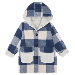 Vente en gros de manteaux d'hiver pour filles à capuche pour enfants - Product Image 1