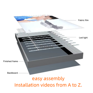 Cửa hàng triển lãm quảng cáo một bên seg lightbox quảng cáo LED Backlit vải seg Backlit hộp Đèn - Product Image 2