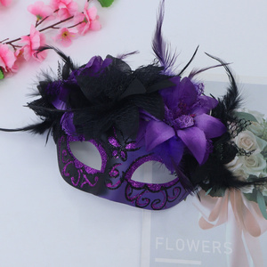 Masquerade Máscara Facial das mulheres Dia Mexicano do Crânio de Açúcar Morto Dia Das Bruxas DIY Eyemask Masque Fancy Dress - Product Image 3