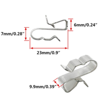 Semitree — Clips de câbles jouet en acier inoxydable, clipsables pour câbles haut de gamme, en métal, 0.9 pouces, 30 pièces
