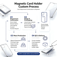 Grosir Kustomisasi Massal Fashion Penahan Kartu Universal PC dengan Gaya Magnetik Kuat untuk Casing iPhone 18 16 15 Pro Max untuk Samsung.