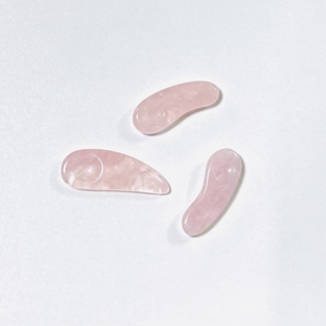 Vente en gros d'usine en quartz rose au meilleur prix, spatule pour masseur de mini taille en forme de cuillère en jade naturel - Product Image 5