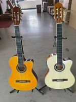 Guitare classique à corps fin de 39 pouces, guitare classique électrique, guitare avec égaliseur