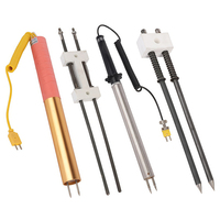 1200C Capteur de température de surface à tige métallique portable Type k Thermocouple Double aiguille Sonde de surface WRNM 203
